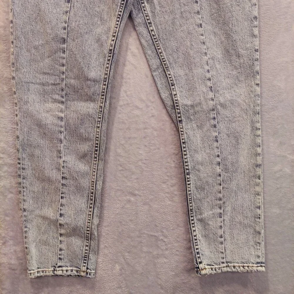 Silver Frisco Tapered Womens Size 28/28 (31x27) Mid Rise Distressed Denim Jeans - Picture 4 of 16